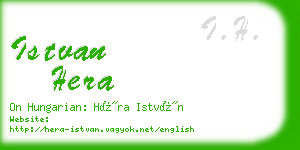 istvan hera business card